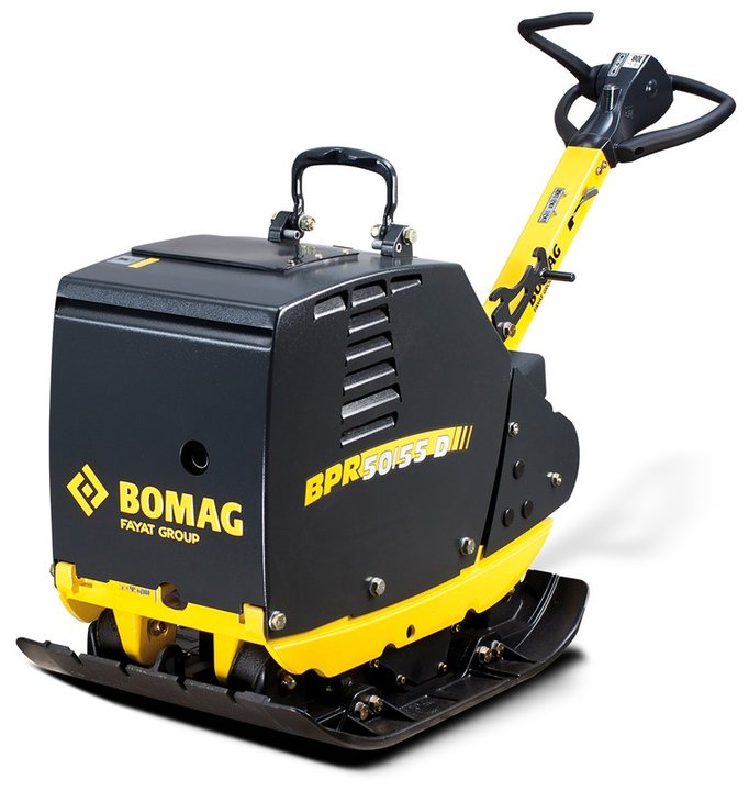 Placa compactadora diésel reversible 55 kN Bomag